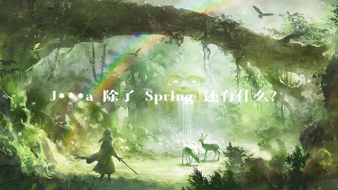 J***a 除了 Spring 还有什么？